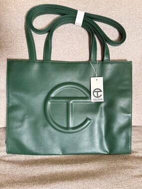Telfar Medium Shopper | Dark Olive w/ Dust Bag NWT
